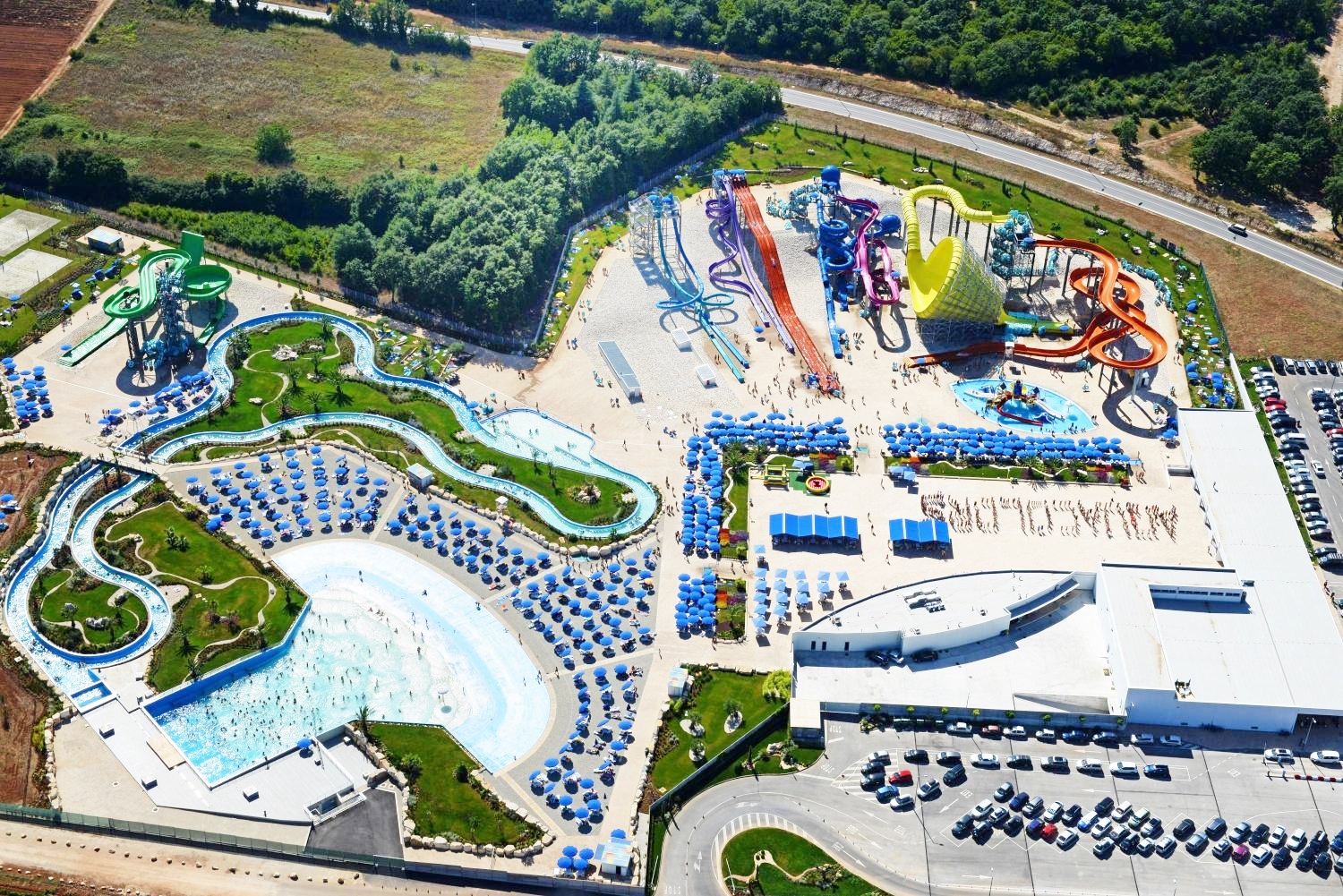 Projekt bazénových technologií pro aquapark Aquacolors Poreč v Chorvatsku realizoval CENTROPROJEKT