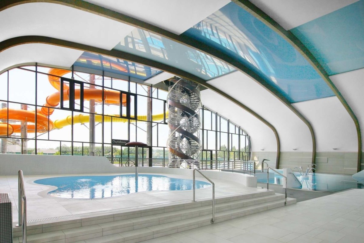 Dodávka a montáž bazénových technologií, chlorovny a vytápění bazénů pro Aqua aréna Šamorín