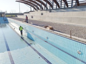 Dodávka a montáž bazénových technologií, chlorovny a vytápění bazénů pro Aqua aréna Šamorín