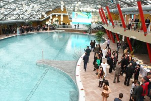 Výstavba aquaparku podle návrhu Centroprojektu v Tbilisi, Gruzie dokončena