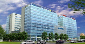 Administrativní a hotelové centrum v Kyjevě na Ukrajině