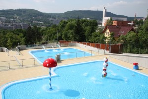 Projekt zlínského koupaliště Panorama na sídlišti Jižní Svahy