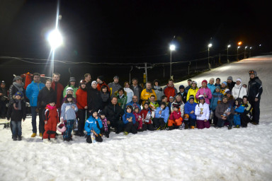 Zimní akce pro zaměstnance Centroprojektu, tentokrát lyžování na zlínském svahu