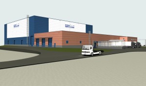Pro společnost Semperflex Optimit připravil Centroprojekt stavbu vysokoregálové skladové haly
