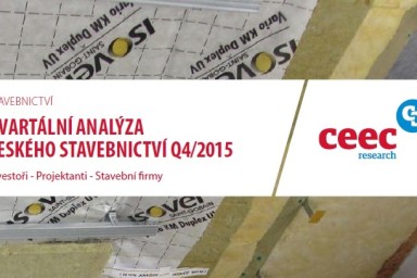 Kvartální analýza českého stavebnictví Q4/2015 s účastí Centroprojektu